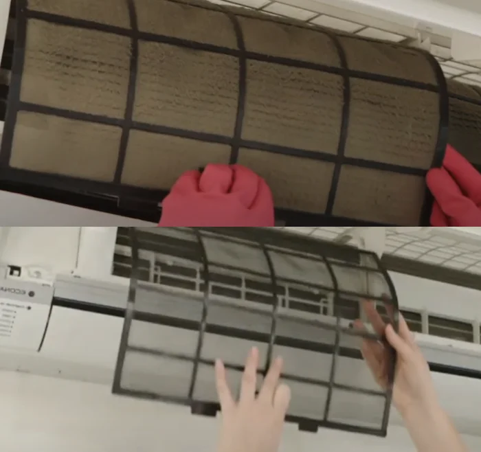 Entretien de base d'une thermopompe centrale : nettoyage des filtres et inspection des composants